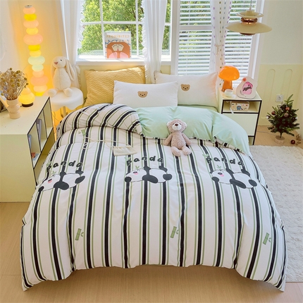 91家纺网 家纺一手货源 找家纺 （总）2024新款AB版.生态磨毛印花系列单被套