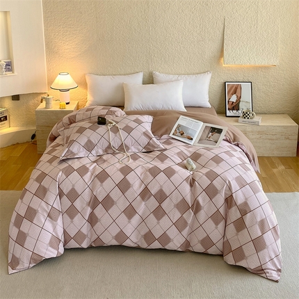 91家纺网 家纺一手货源 找家纺 （总）2024新款AB版.生态磨毛印花系列单被套