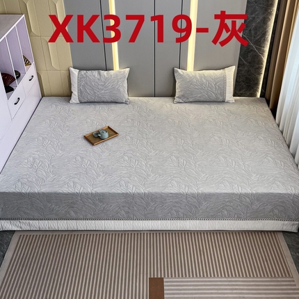 2024新款雪尼尔复合炕盖-XK系列 XK3719-灰