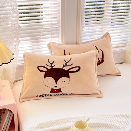 91家纺网 家纺一手货源 找家纺 （总）梦舒羽 2025新款冬季法莱绒枕套牛奶绒枕头套单人宿舍珊瑚绒枕芯套