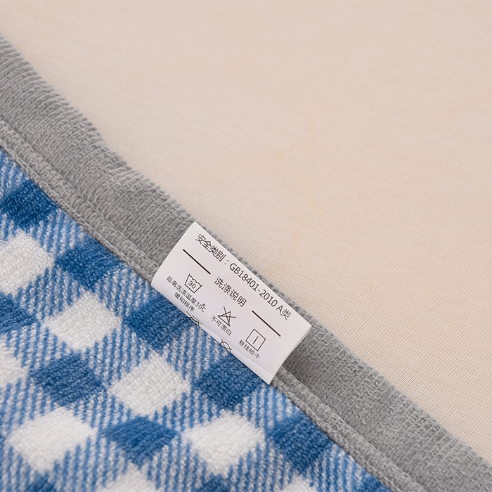 91家纺网 家纺一手货源 找家纺 仟人梦 2024新款A类高克重保暖法兰绒多功能保暖毛毯 蓝小格