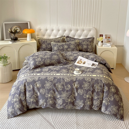 91家纺网 家纺一手货源 找家纺 （总）2024新款.亲肤舒适加厚磨毛印花系列四件套