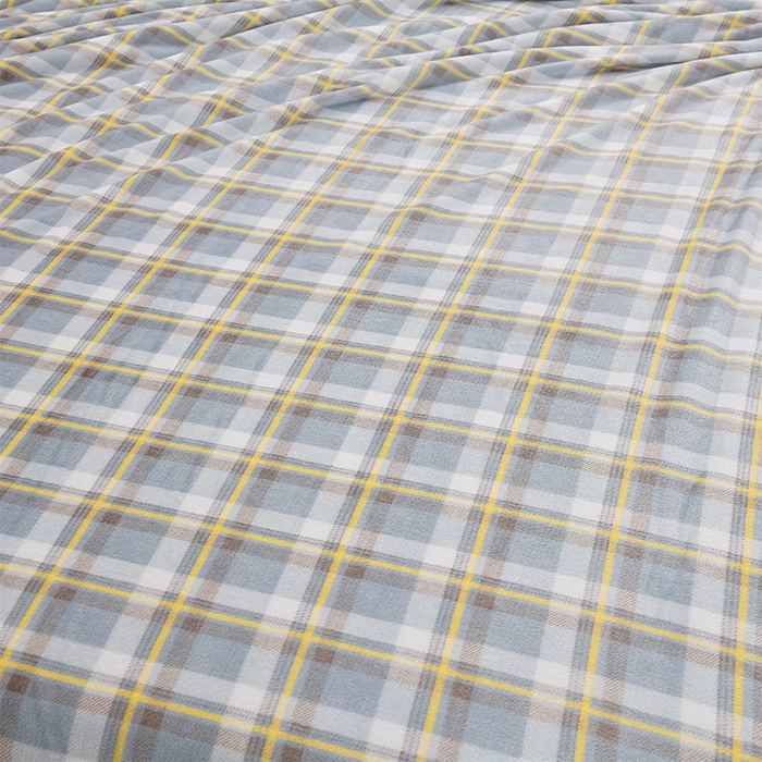 91家纺网 家纺一手货源 找家纺 仟人梦 2024新款A类高克重保暖法兰绒多功能保暖毛毯 简约蓝