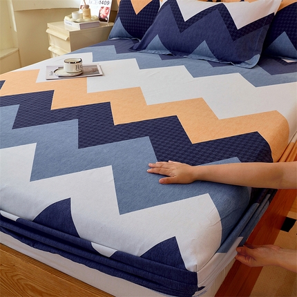 91家纺网 家纺一手货源 找家纺 （总）2024新款.亲肤舒适加厚磨毛印花系列单床笠