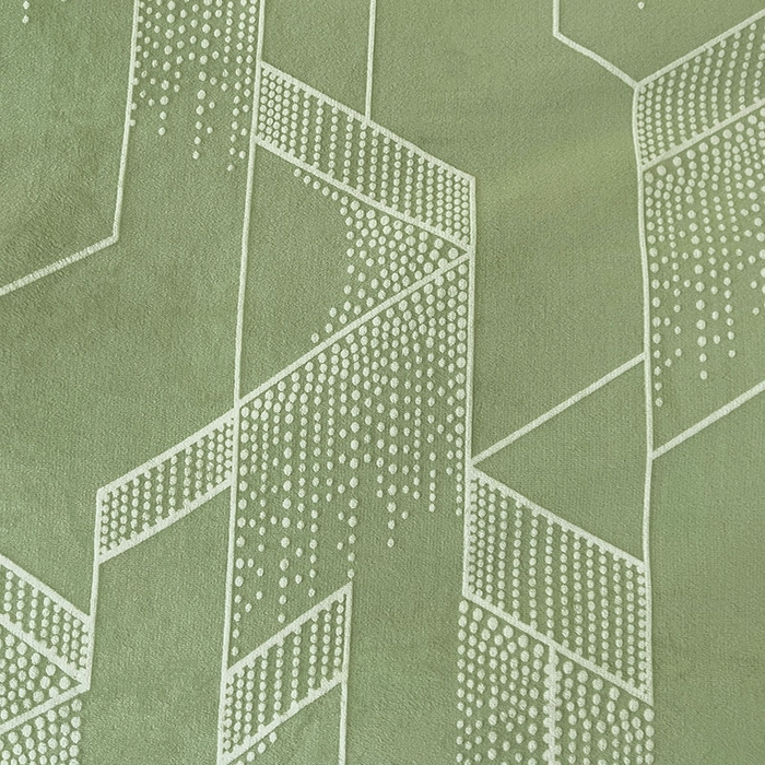 91家纺网 家纺一手货源 找家纺 2024新款简约包边全消光雕花牛奶绒兔兔绒四件套 包边绒 繁星闪耀绿