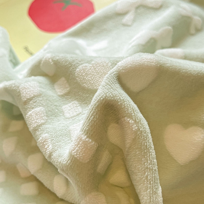 91家纺网 家纺一手货源 找家纺 2024新款简约包边全消光雕花牛奶绒兔兔绒四件套 雕花包边-阿芙朵 绿