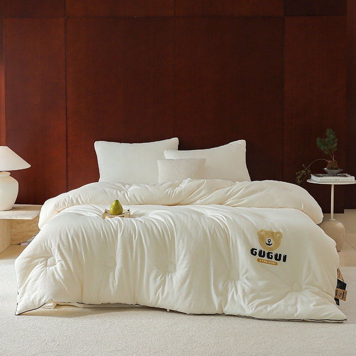 91家纺网 家纺一手货源 找家纺 （总）2024新款7A抗菌奢香夫人羊绒春秋被子被芯