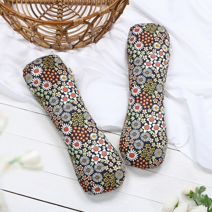 明星枕业 2024新款全棉荞麦壳枕头骨头枕护颈椎糖果枕芯 骨头枕花簇