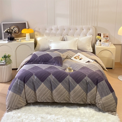 91家纺网 家纺一手货源 找家纺 （总）2024新款.亲肤舒适加厚磨毛印花系列单被套