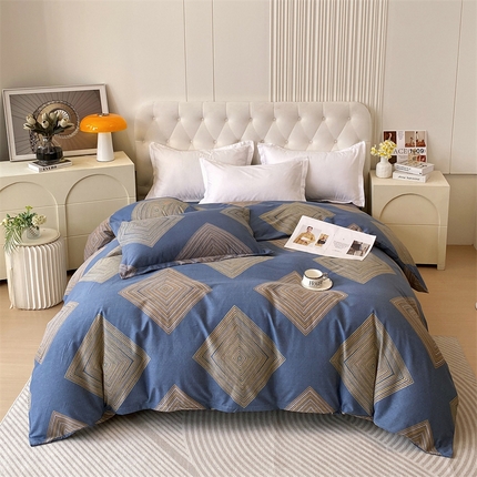 91家纺网 家纺一手货源 找家纺 （总）2024新款.亲肤舒适加厚磨毛印花系列单被套