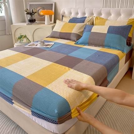 91家纺网 家纺一手货源 找家纺 （总）2024新款.亲肤舒适加厚磨毛印花系列单床笠