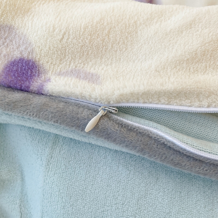 91家纺网 家纺一手货源 找家纺 2024秋冬A类牛奶绒加厚夹棉床笠+牛奶绒被套四件套贝贝熊