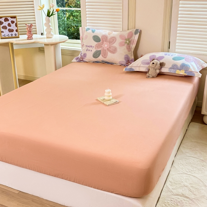 91家纺网 家纺一手货源 找家纺 优品阁 2024新款全棉磨毛四件套单品系列-单床笠 洛城时光