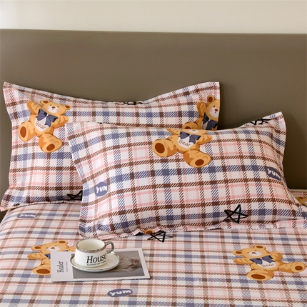 91家纺网 家纺一手货源 找家纺 （总）2024新款.亲肤舒适加厚磨毛印花系列单枕套