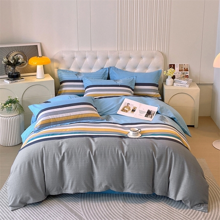 91家纺网 家纺一手货源 找家纺 （总）2024新款.亲肤舒适加厚磨毛印花系列四件套