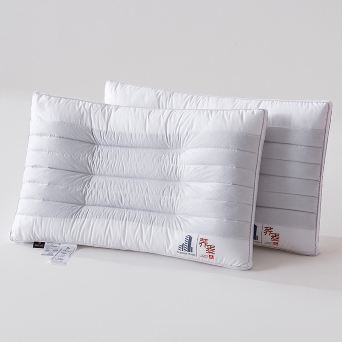91家纺网 家纺一手货源 找家纺 （总）蔻眠 2024新款全棉喷气酒店荞麦枕芯学生成人护颈枕头