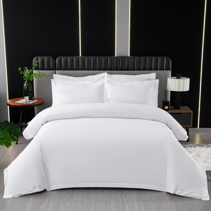 91家纺网 家纺一手货源 找家纺 （总）安力森/诚臻酒店用品酒店用品 2025全棉贡缎高端新款连锁酒店四件套60支贡缎全棉纯棉五星级酒店宾馆四件套