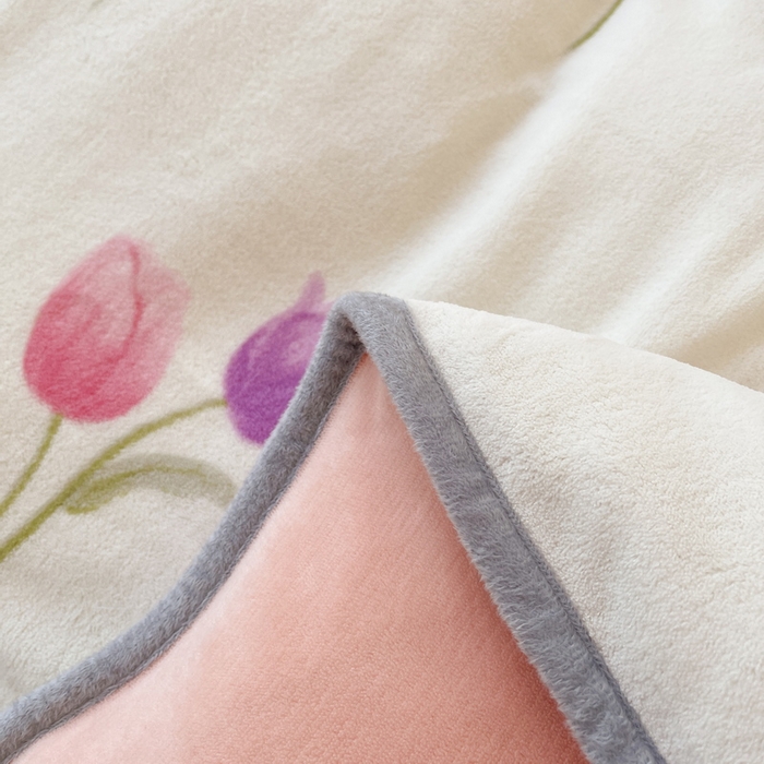 91家纺网 家纺一手货源 找家纺 2024秋冬A类牛奶绒加厚夹棉床笠+牛奶绒被套四件套安妮兔