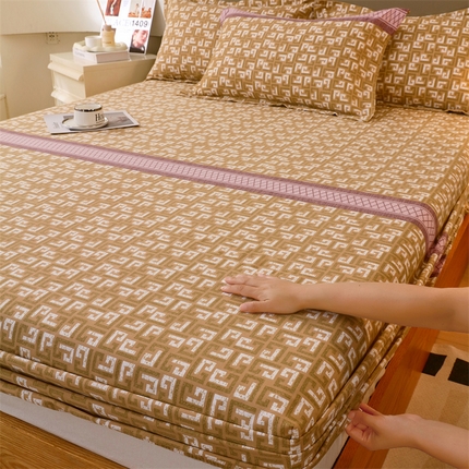 91家纺网 家纺一手货源 找家纺 （总）2024新款.亲肤舒适加厚磨毛印花系列单床笠