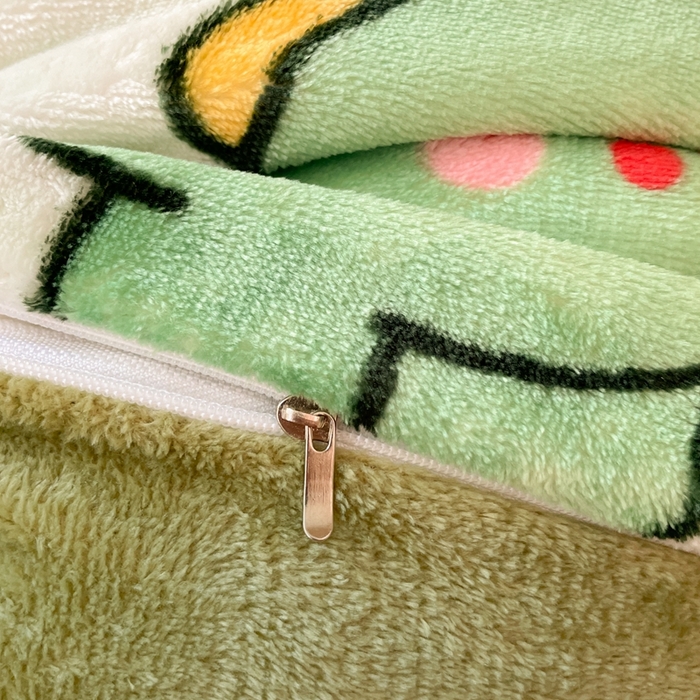 91家纺网 家纺一手货源 找家纺 寻米 2024新款加厚保暖牛奶绒学生三件套 恐龙森林