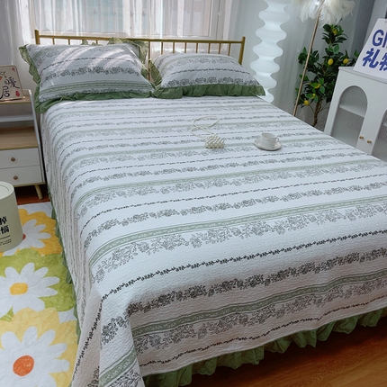 91家纺网 家纺一手货源 找家纺 （总）2024新款亲肤舒适法式床盖三件套