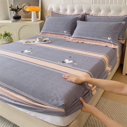 91家纺网 家纺一手货源 找家纺 （总）2024新款.亲肤舒适加厚磨毛印花系列单床笠