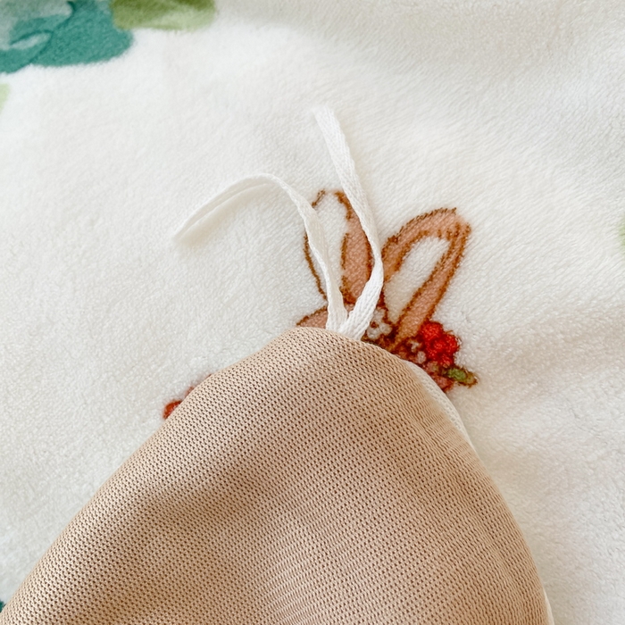 91家纺网 家纺一手货源 找家纺 2024秋冬A类牛奶绒加厚夹棉床笠+牛奶绒被套四件套叶之语