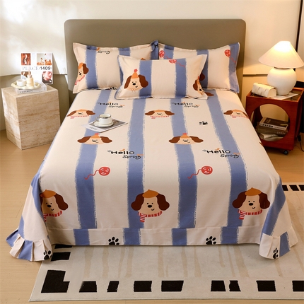 91家纺网 家纺一手货源 找家纺 （总）2024新款.亲肤舒适加厚磨毛印花系列单床单