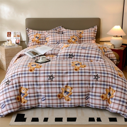 91家纺网 家纺一手货源 找家纺 （总）2024新款.亲肤舒适加厚磨毛印花系列四件套