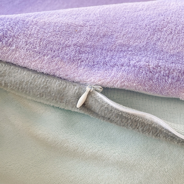 91家纺网 家纺一手货源 找家纺 2024秋冬A类牛奶绒加厚夹棉床笠+牛奶绒被套四件套炫彩