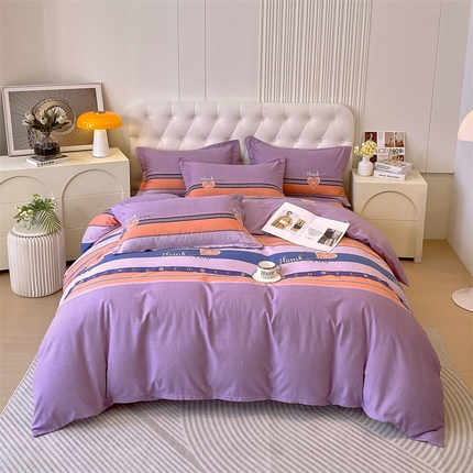 91家纺网 家纺一手货源 找家纺 （总）2024新款.亲肤舒适加厚磨毛印花系列四件套