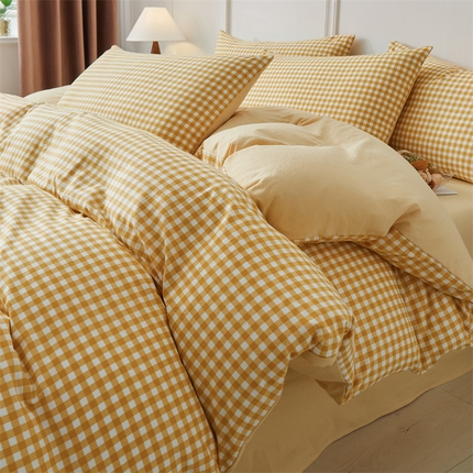 91家纺网 家纺一手货源 找家纺 （总）盛秋家纺 2025新款格子单被套