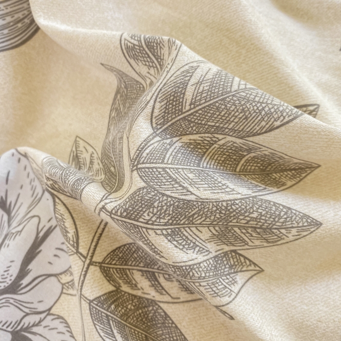 91家纺网 家纺一手货源 找家纺 优品阁 2024新款亲肤舒适全棉磨毛四件套学生三件套系列  且听风铃-灰