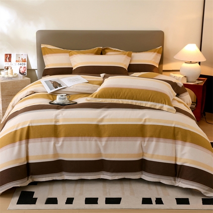 91家纺网 家纺一手货源 找家纺 （总）2024新款.亲肤舒适加厚磨毛印花系列四件套