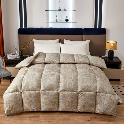 91家纺网 家纺一手货源 找家纺 （总）联林家纺 2024新款全欧式3D数码印花冬被鹅绒羽丝被化纤春秋冬被