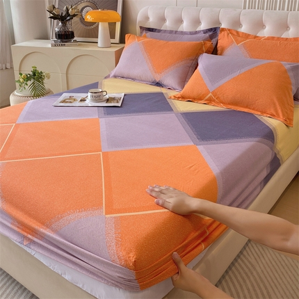 91家纺网 家纺一手货源 找家纺 （总）2024新款.亲肤舒适加厚磨毛印花系列单床笠