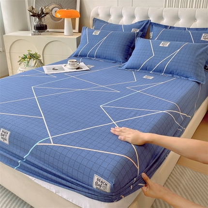 91家纺网 家纺一手货源 找家纺 （总）2024新款.亲肤舒适加厚磨毛印花系列单床笠