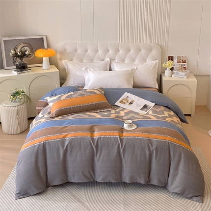 91家纺网 家纺一手货源 找家纺 （总）2024新款.亲肤舒适加厚磨毛印花系列单被套