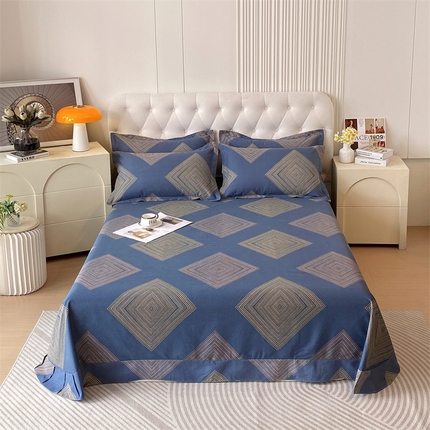 91家纺网 家纺一手货源 找家纺 （总）2024新款.亲肤舒适加厚磨毛印花系列单床单