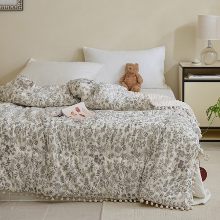 91家纺网 家纺一手货源 找家纺 （总）U被家纺 2025新款针织棉球球系列豆豆冬被被子被芯