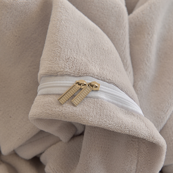 91家纺网 家纺一手货源 找家纺 简爱家纺 2025新款轻奢欧式加厚高克重牛奶绒四件套 薄暮灰