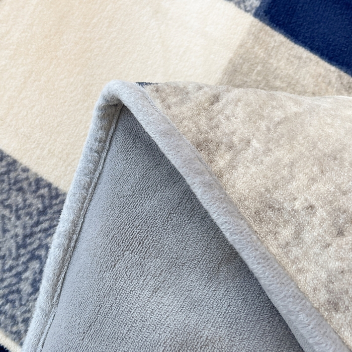 91家纺网 家纺一手货源 找家纺 2024秋冬A类牛奶绒加厚夹棉床笠+牛奶绒被套四件套肌理格