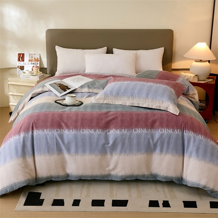 91家纺网 家纺一手货源 找家纺 （总）2024新款.亲肤舒适加厚磨毛印花系列单被套