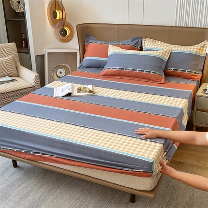 91家纺网 家纺一手货源 找家纺 （总）2024新款.亲肤舒适加厚磨毛印花系列单床笠