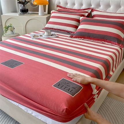 91家纺网 家纺一手货源 找家纺 （总）2024新款.亲肤舒适加厚磨毛印花系列单床笠