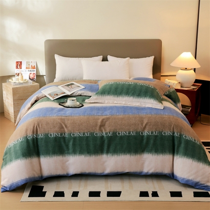 91家纺网 家纺一手货源 找家纺 （总）2024新款.亲肤舒适加厚磨毛印花系列单被套