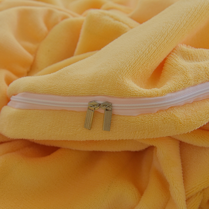 91家纺网 家纺一手货源 找家纺 简爱家纺 2025新款轻奢欧式加厚高克重牛奶绒四件套 芝士黄