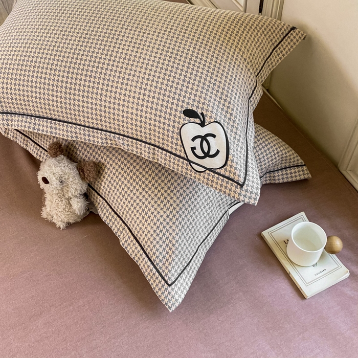 91家纺网 家纺一手货源 找家纺 优品阁 2024新款全棉磨毛四件套单品系列-单枕套 千爱