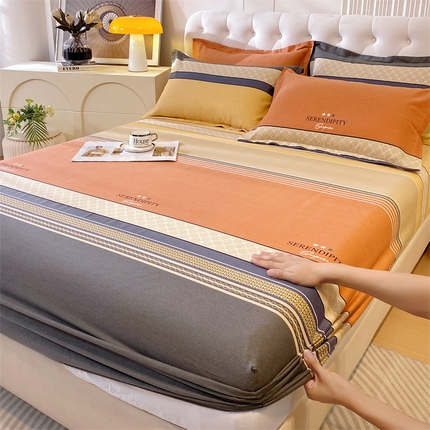 91家纺网 家纺一手货源 找家纺 （总）2024新款.亲肤舒适加厚磨毛印花系列单床笠