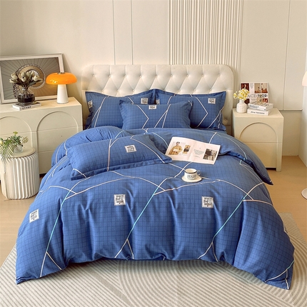 91家纺网 家纺一手货源 找家纺 （总）2024新款.亲肤舒适加厚磨毛印花系列四件套
